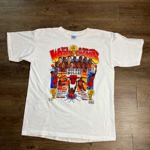 Vintage 1993 Chicago Bulls NBA Champs, 3-time NBA world champs,  XL